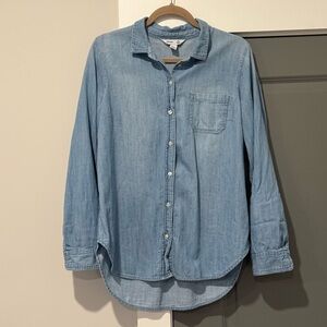 Oversized Blue Denim Shirt
